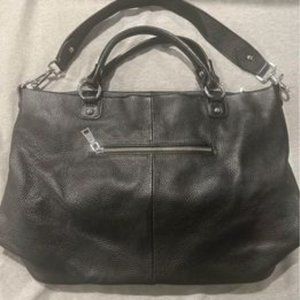 KATTEE shoulder/hand bag, black, Leather